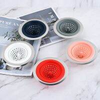 【hot】！ Silicone Sink Drains Bathtub Plugs Strainers Sewer Hair Filter Drain Stopper Floor Accessories