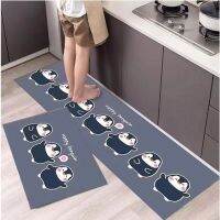 Kitchen Non-slip Carpet Floor Mat Thicken Doormat Rugs Kitchen Mats Bathroom 2PCS