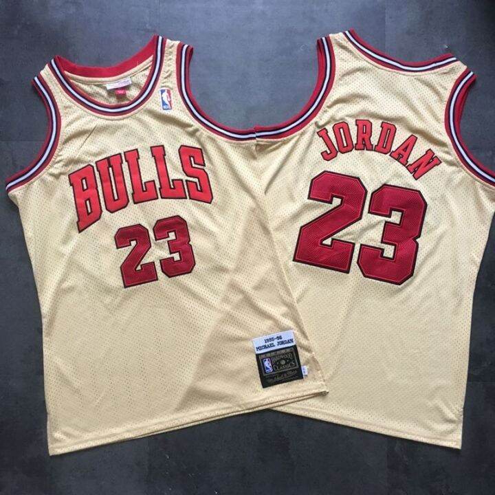 เสื้อเจอร์ซีย์-nba-men-s-chicago-bulls-1995-96-gold-swingman