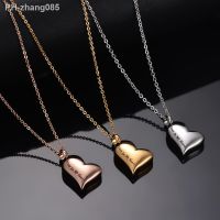 Stainless Steel Heart Memorial Jewelry Engraved Forever In My Heart Cremation Ash Urn Pendant Necklace Dropship