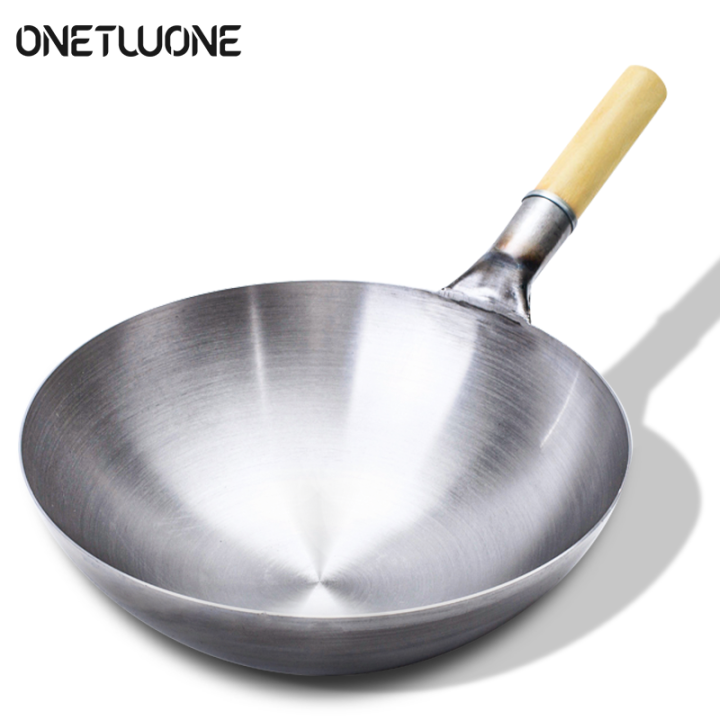 Handmade iron wok Chinese traditional Woks Stirfry Pans