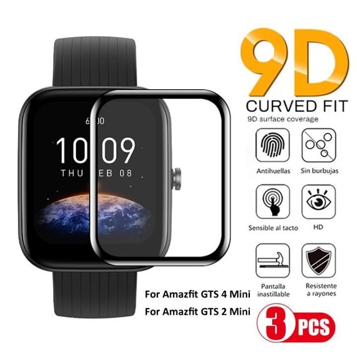 9D Glass Film for Huami Amazfit GTS 4 Mini GTR 4 GTR Mini Curved