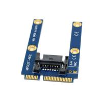 CY CYSM 50mm Mini PCI-E mSATA SSD to Flat SATA 7pin Hard Disk Drive PCBA Extension Adapter