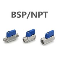 1/2 1/4 3/4 3/8 BSP NPT Male Female Threaded Sanitary Stainless Steel SS304 Mini Ball Valve Water Oil Acid Homebrew