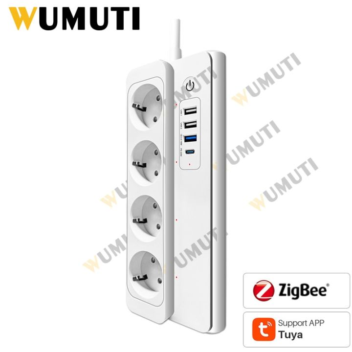 zigbee-wifi-เบ้าไฟสมาร์ท-tuya-ช่องเสียบขยายแบบอเล็กซาปลั๊กอัจฉริยะพร้อมสายสำหรับใช้ในบ้านอียู