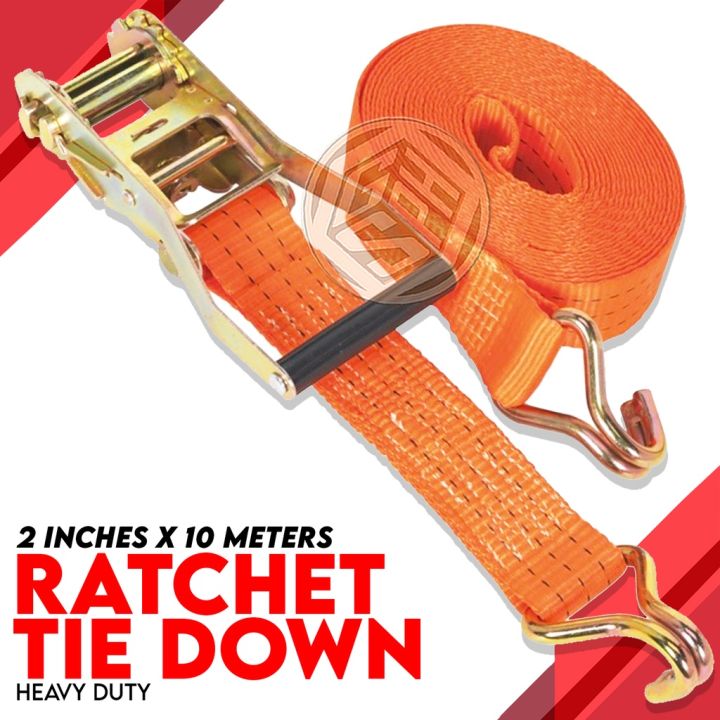 ♧⚡10M RATCHET TIE DOWN 2 X 10 METERS HEAVY DUTY RACHET⚡♠ | Lazada PH