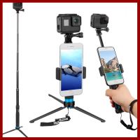 ถูกที่สุด!!! TELESIN Aluminum Selfie Stick for GoPro Hero ยาว 90 ซม. มาพร้อมกับชุดยึดมือถือ+ขาตั้ง3ขาอลูมิเนียม ##กล้องถ่ายรูป ถ่ายภาพ ฟิล์ม อุปกรณ์กล้อง สายชาร์จ แท่นชาร์จ Camera Adapter Battery อะไหล่กล้อง เคส