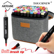 AICRANE Touchnew Bộ Bút Đánh Dấu Đầu Cọ Mềm Bút Vẽ Manga Màu Da Dụng Cụ