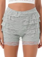 Sinstrong Women Ruffle Knicker Casual Lace Frilly Panties Sissy Lace Shorts Bloomers Plus Size