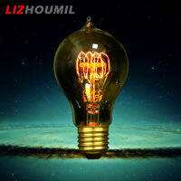 LIZHOUMIL หลอดไฟปลายแหลมปรับได้,หลอดไฟฝาเกลียว E26 E27 LED ที่สร้างสรรค์ไส้หลอดทังสเตนเอดิสันตกแต่งแบบย้อนยุค