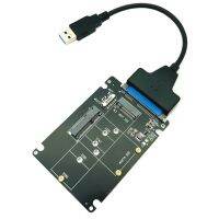 mSATA to SATA Adapter B Key m.2 SATA SSD to SATA Adapter Card mSATA m.2 NGFF to USB Converter for mSATA M.2 2 in 1 SSD HDD Riser