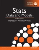 Chulabook(ศูนย์หนังสือจุฬาฯ)|c222|9781292101637|STATS: DATA AND MODELS (GLOBAL EDITION)