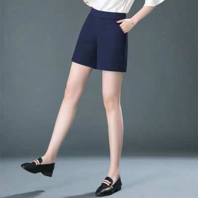 New fashion womens shorts กางเกงแฟชั่นขาสั้นทรงผู้หญิงเป็นเอวยางยืด ยอดนิยม รุ่น5188# มีกระเป๋าใส่ของได้ เนื้อผ้าสวมใส่สบาย