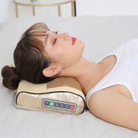 Infrared Heating Neck Shoulder Back Body Electric Massage Pillow Shiatsu Massager Device Cervical Healthy Massageador Relaxation