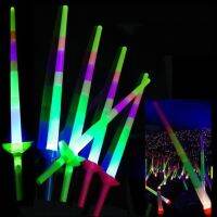 【CW】 1 Pc Light Up Light Sticks Led Telescopic Glow Stick Glow Wands Multicolor Cheer Flashing Tube Concert for Festivals Party