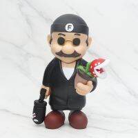 หุ่นฟิกเกอร์แอ็คชั่น PVC ขนาด22ซม. จากโมเดลของเล่นมาริโอแบบ Super Mario As Leon