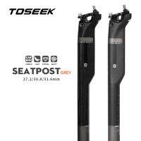 TOSEEK Seatpost คาร์บอนที่นั่งจักรยาน Mtb ชดเชย20Mm ที่นั่งจักรยานโพสต์27.2/30.8/31.6ความยาวสำหรับจักรยานที่นั่ง350/400Mm