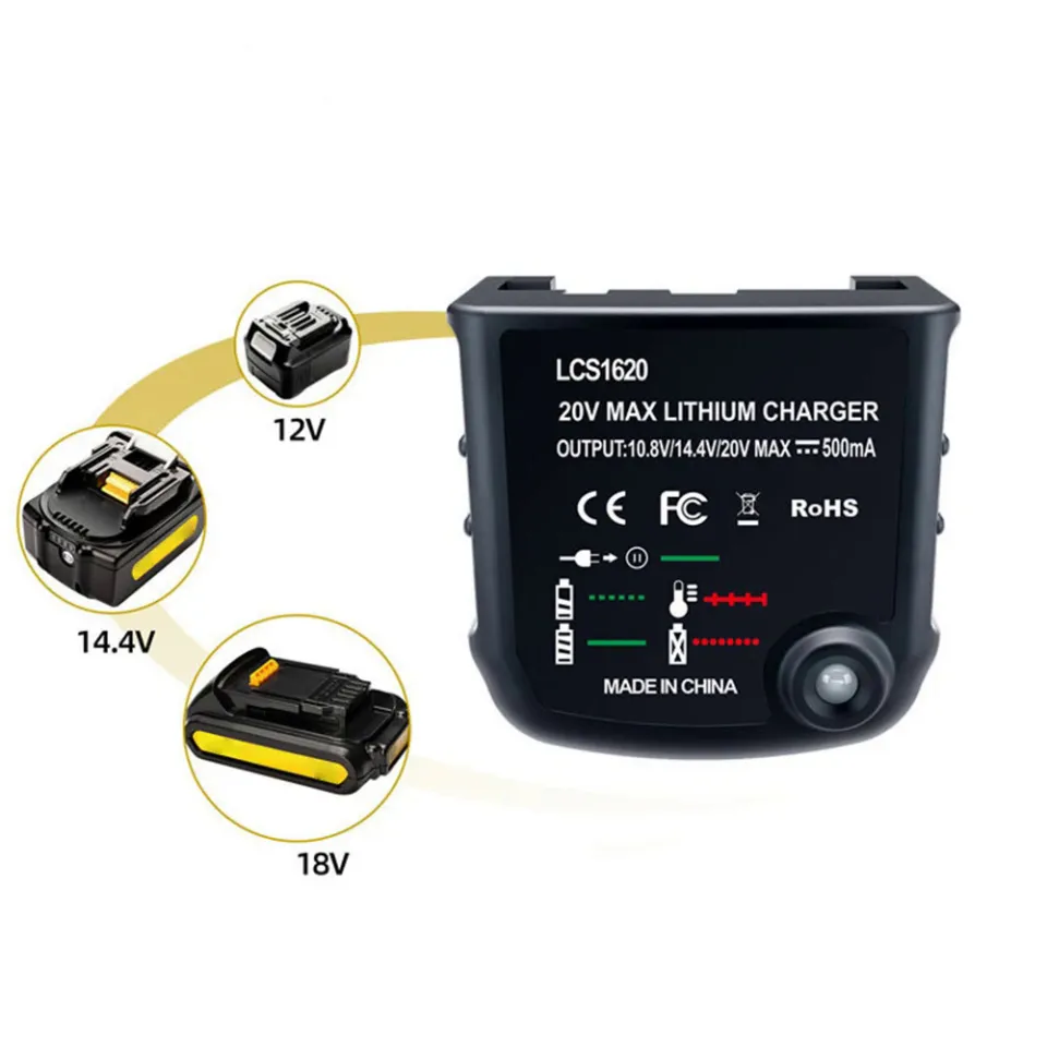 Lithium Battery Charger For Black&Decker Li-ion 10.8V 14.4V 20V