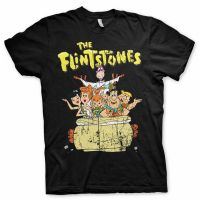 Kids T-Shirt cartoon the Flintstones graphic Tops Boys Girls Distro Age 1 2 3 4 5 6 7 8 9 10 11 12 Years