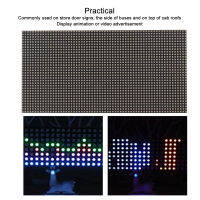 จอแสดงผล LED Matrix สีเต็มรูปแบบ2.5มม. ปรับความสว่าง RGB Dot Matrix สำหรับ Pico สำหรับ ESP32 H