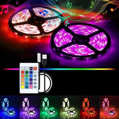 2M LED Strip Light USB RGB 5V LED RGB Lights Flexible LED Lamp Tape Ribbon RGB TV Desktop Screen BackLight Diode Tape LED Strip Lighting