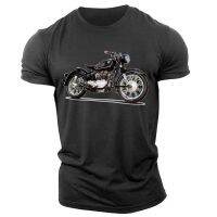 Mens Motorcycle Printing Tough Guy Tshirt Fitness Quickdrying Heavy Shortsleeved Trend Quality Clothing