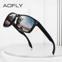 AOFLY แว่นตากันแดดโพลาไรซ์ทรงสี่เหลี่ยมสำหรับผู้ชายผู้หญิงป้องกันรังสียูวีป้องกันแสงสะท้อนการมองเห็นได้ในเวลากลางคืนแว่นตาสำหรับขับรถตกปลา