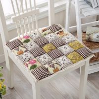 Thickened Square Seat Cushion Modern Dinning Chair Office Cotton Seat Pad Comfortable Computer Chair Cushion Lace Edge Cushion