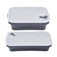 hot【cw】 Silicone Food Containers Collapsible Bakeware Storage Multipurpose Bento Outdoor