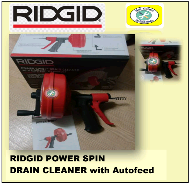 RIDGID POWER SPIN DRAIN CLEANER with Autofeed Lazada PH
