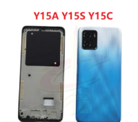 ฝาหลังที่อยู่อาศัยสำหรับ Vivo Y15A Y15S Y15C กรอบกลาง