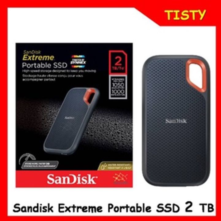 แท้-100-sandisk-external-ssd-2tb-type-c-1050mb-s-extreme-portable-v2-sdssde61-ฮาร์ดดิสก์แบบพกพา-nvme-pc