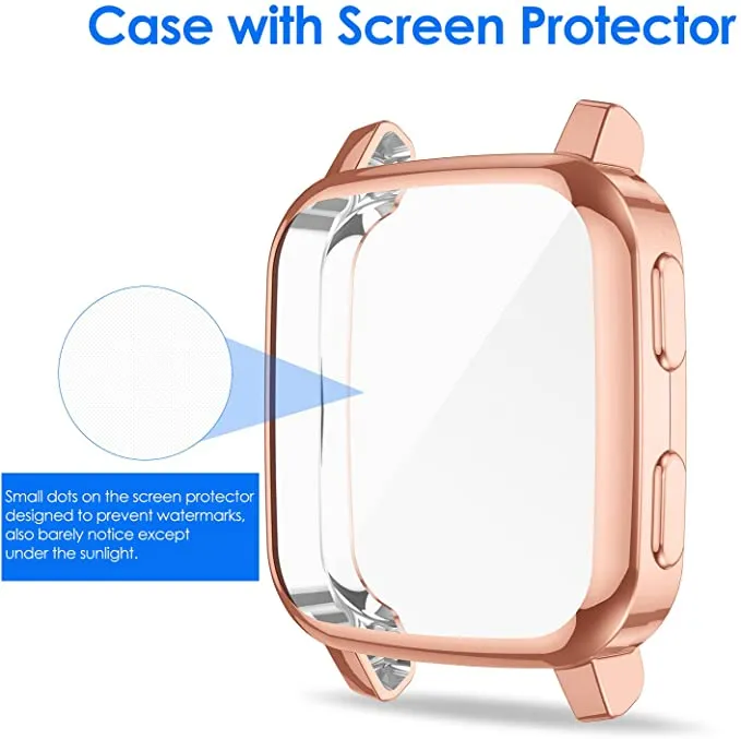 Screen Protector Case Compatible with Garmin Venu Sq 2