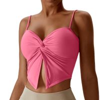 Hoppe Fumeng sports Bra Sexy Nude Dancing Beauty-back Fitness Yoga Crop Top l.m