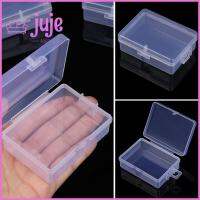 JUJE83274กล่องบรรจุภัณฑ์สำหรับกล่องใส่การ์ด SD+ หูฟังเคสจัดเก็บเครื่องประดับใสทรงสี่เหลี่ยมผืนผ้า10ลูกปัด Pcs