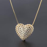 1PCS Heart Necklace Women Fashion Heart-Shaped Pendant Necklace