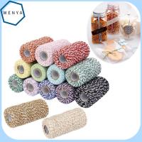 WENYA 100เมตร/ม้วน2ply ของขวัญแต่งบ้านแบบทำมือสายเกลียวเชือก DIY เชือกผ้าฝ้ายบรรจุงานฝีมือโปรเจกต์