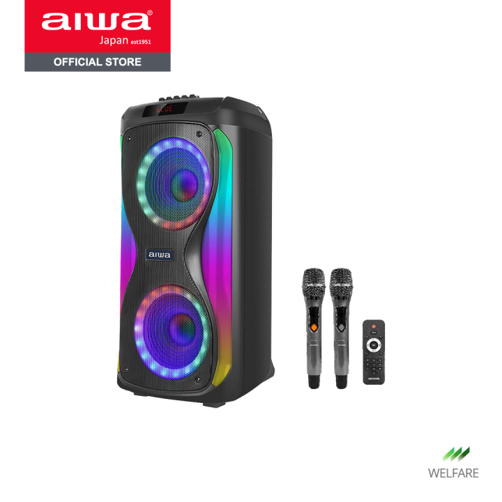 ผ่อน-0-aiwa-psp-808a-bluetooth-speaker-ลำโพงบลูทูธปาร์ตี้