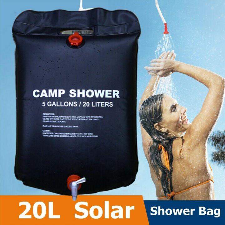 Ready Stock】【Shower Bag 】20L Portable Shower Heating Pipe Bag Solar Water  Heater Outdoor Camping Camp | Lazada