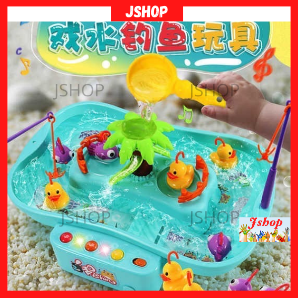 Fishing Toys for Fish and Duck Water Cycle Musical Light Baby Toys
