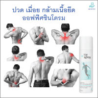 MEDTEC ICY SPRAY สเปรย์ให้ความเย็นสำหรับบรรเทาอาการ ปวด บวม กล้ามเนื้อยึดจากการนั่งทำงานในท่าเดิม ๆ นาน ๆ (ออฟฟิศซินโดรม)/การออกกำลังกาย 150มล.