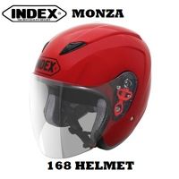 หมวกกันน็อคเปิดหน้า INDEX รุ่น  MONZA สีแดง