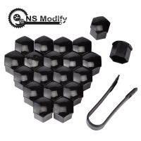 NS Modify 20pcs 19mm Tyre Wheel Hub Covers Wheel Nuts Covers Protection Caps Tire Wheel Screw Bolts Nut Caps Hub Screw Protector