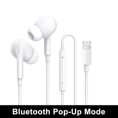 หูฟังสำหรับ Apple Iphone 14ของแท้ Earphone Lightning 12 Mini 11 Xr Xs Bluetooth 8 Se 13 Max 7 6 Pro Plus