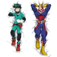 (ปลอกหมอนเท่านั้น) 2WAY My Hero Academia เสื้อฮู้ดมิโดริยะอิซุคุ Yagi Toshinori คอสเพลย์ Dakimakura ฝาครอบปลอกหมอนโอตาคุของขวัญปลอกหมอนนอน