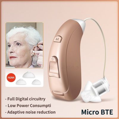 ZZOOI BTE Hearing Aid Digital Hearing Aids Adjustable Tone Sound Amplifier For Deafness Elderly High Power Wireless Audifonos