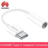 Huawei USB อะแดปเตอร์โทรศัพท์ตัวแปลงต่อหูฟังของแท้3.5มม. Type C อะแดปเตอร์เคเบิ้ลเสียงสำหรับ P10 P20 Mate10 20 Pro Honor 20 Pro