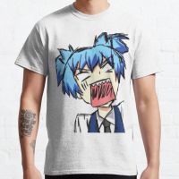 Scared Nagisa Shiota Assassination Classroom Fanart Shindouart T Shirt Trend Tops Men New Couple Style Tshirt 100% Cotton