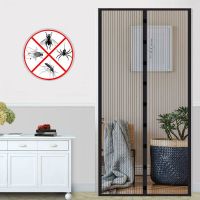 Anti Curtains 1 Set Insect Fly Bug Net Closing Door Magnetic Ployester Mesh