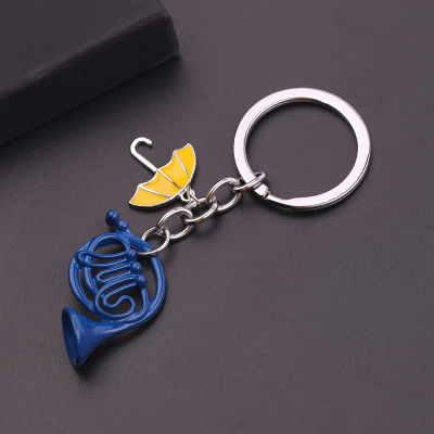 1pc a lot HIMYM How I Met Your Mother Yellow Umbrella mother Blue French Horn keychain Key Chains